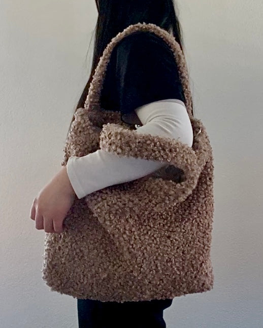 Brown Teddy Tote Bag