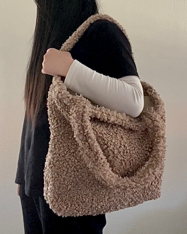 Brown Teddy Tote Bag