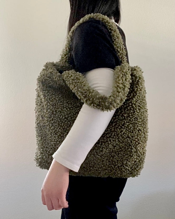 Green Teddy Tote Bag