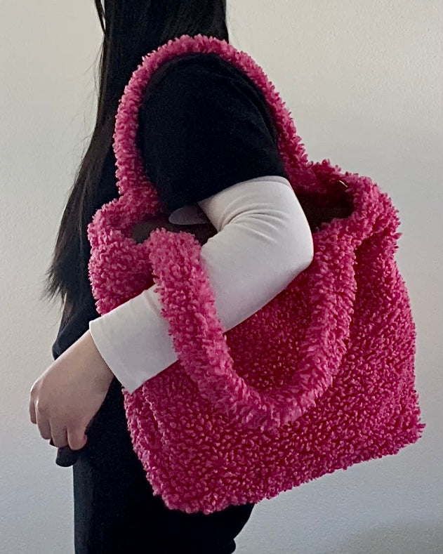 Pink Teddy Tote Bag