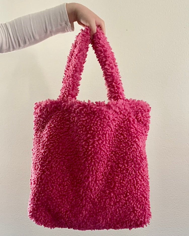 Pink Teddy Tote Bag
