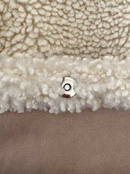 Beige Teddy Tote Bag