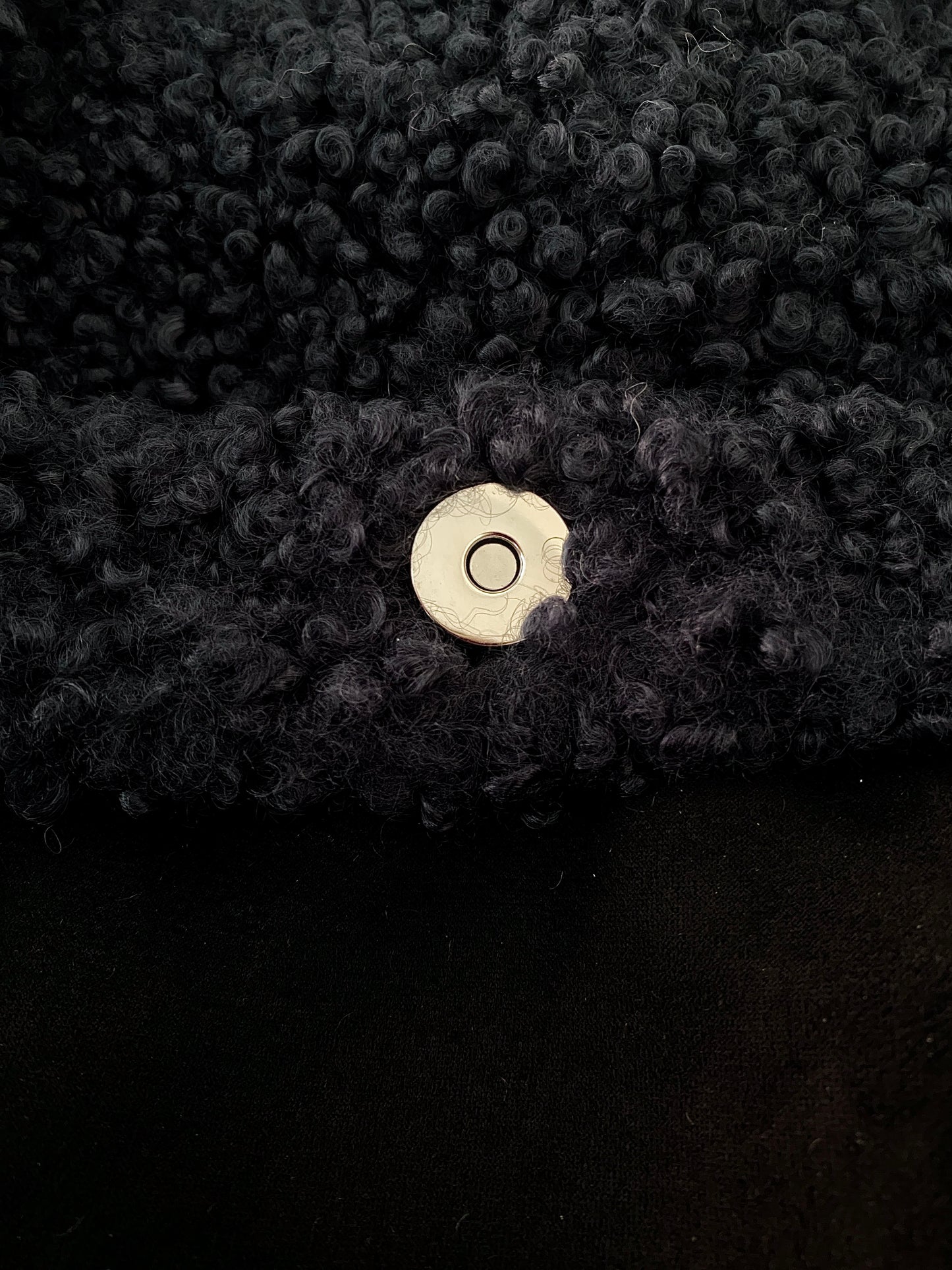 Dark Blue Teddy Tote Bag