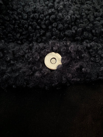 Dark Blue Teddy Tote Bag