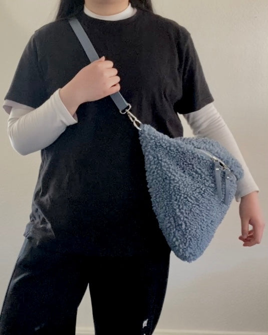 Light Blue Teddy Fanny Pack