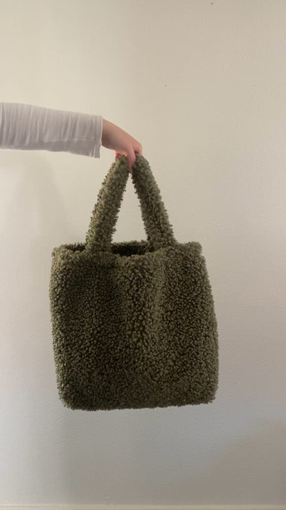 Green Teddy Tote Bag